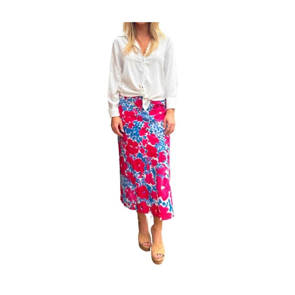 NWT Fitzroy & Willa Nori Skirt in White Poppy